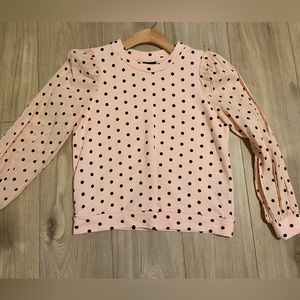 Who What Wear Polka Dot Top